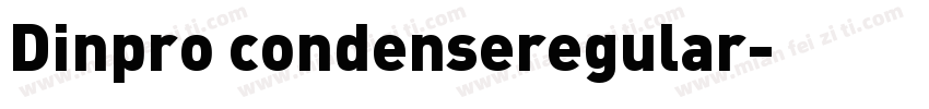 Dinpro condenseregular字体转换